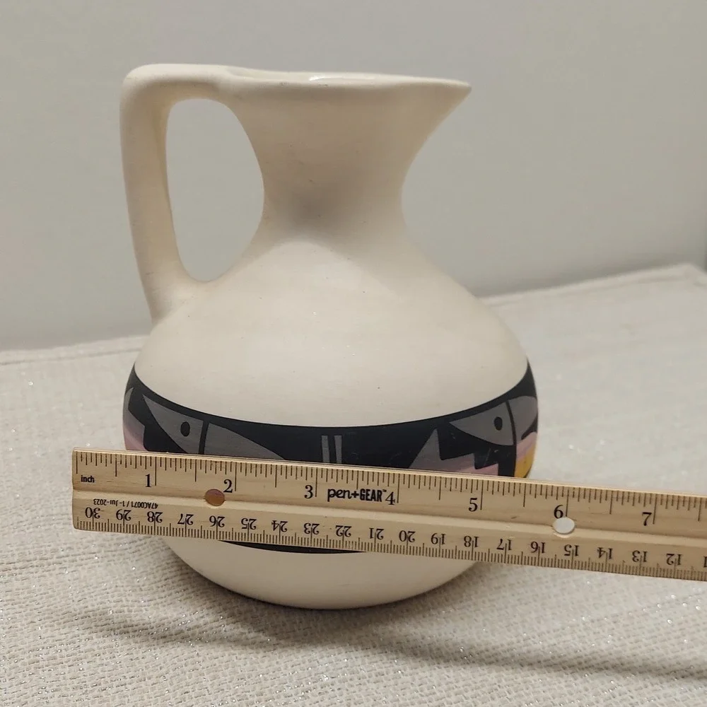 Ute Mountain Tribe Pottery Pitcher Ruth R Signed Native American Art Vase #31